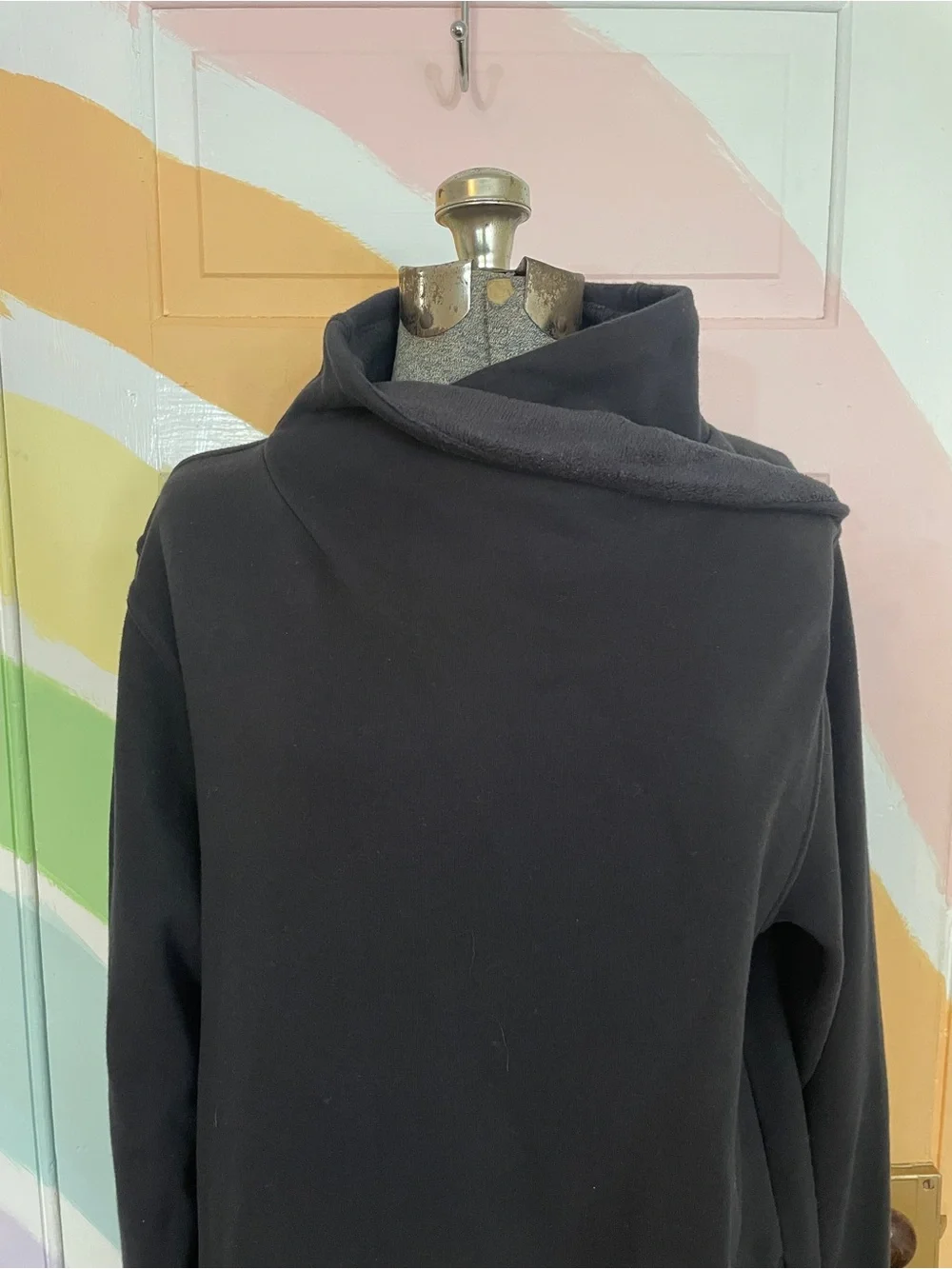 Athleta Cozy Karma Mock Neck Soft Fleece Athleisure Dress Sz L 🧡🎀